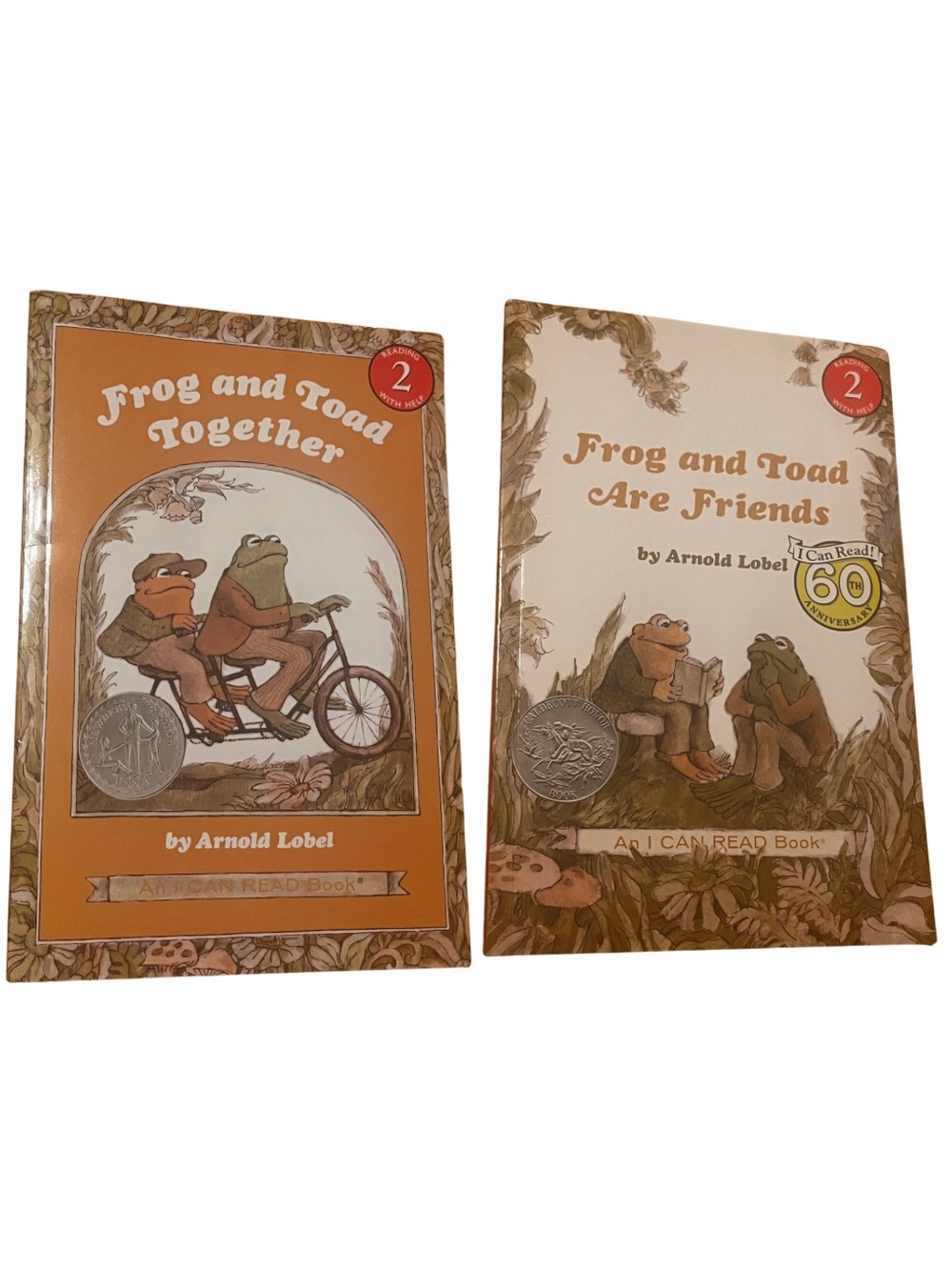 Frog and Toad 2 Book Paperback Bundle Are Friends & Together Arnold Lobel